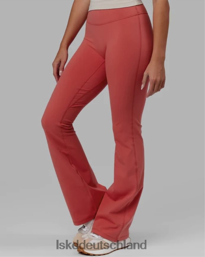 Frauen LSKD Alltags-Leggings mit ausgestelltem Schnitt – Mineralrot Bekleidung VD2NLV605