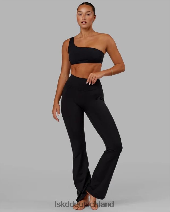 Frauen LSKD Alltags-Leggings mit ausgestelltem Schnitt – Schwarz Bekleidung VD2NLV532