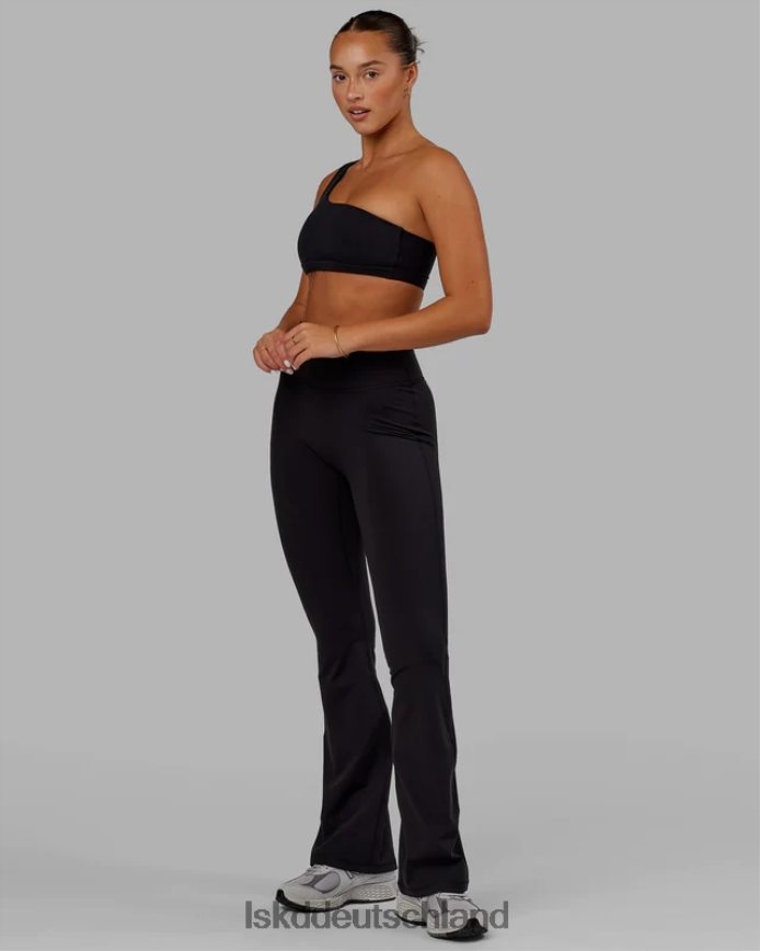 Frauen LSKD Alltags-Leggings mit ausgestelltem Schnitt – Schwarz Bekleidung VD2NLV532