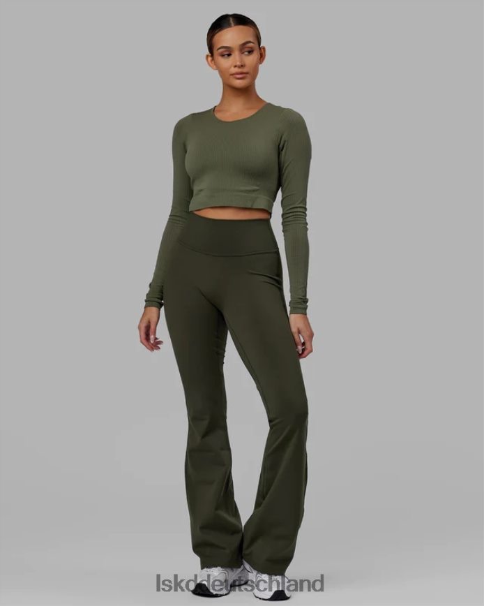 Frauen LSKD Alltags-Leggings mit ausgestelltem Schnitt – Waldnacht Bekleidung VD2NLV642