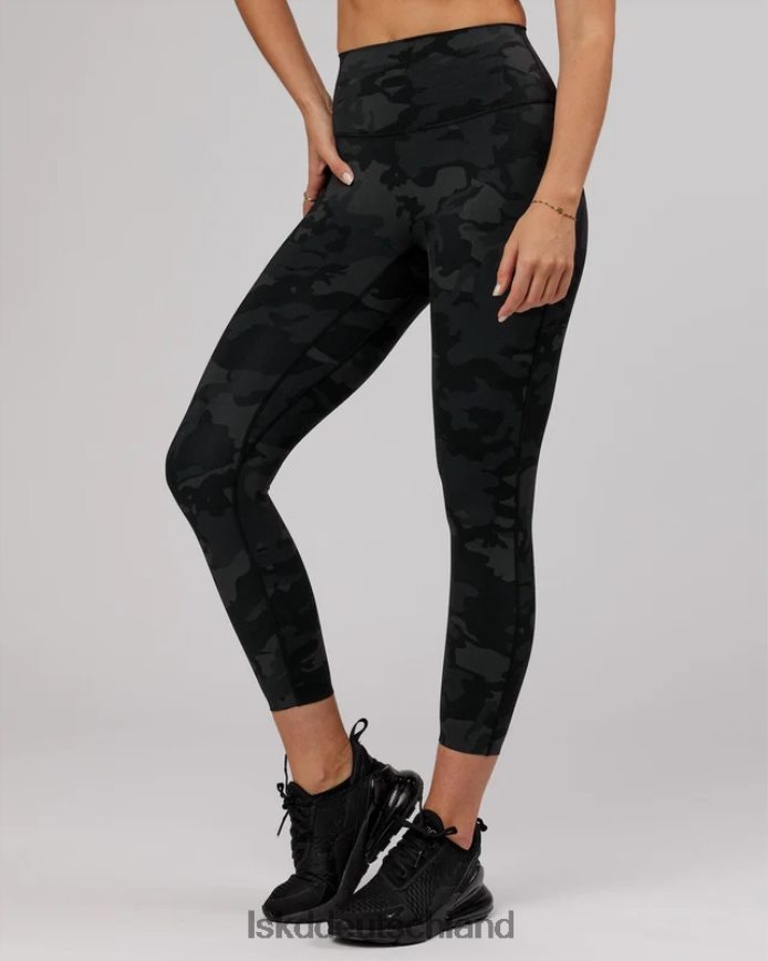 Frauen LSKD Elixir 7/8-Leggings – schwarzes Tarnmuster Bekleidung VD2NLV536