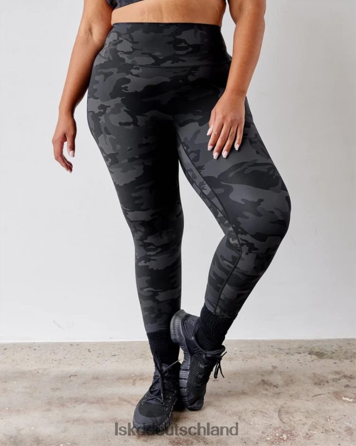 Frauen LSKD Elixir-Leggings in voller Länge – schwarzes Tarnmuster Bekleidung VD2NLV550