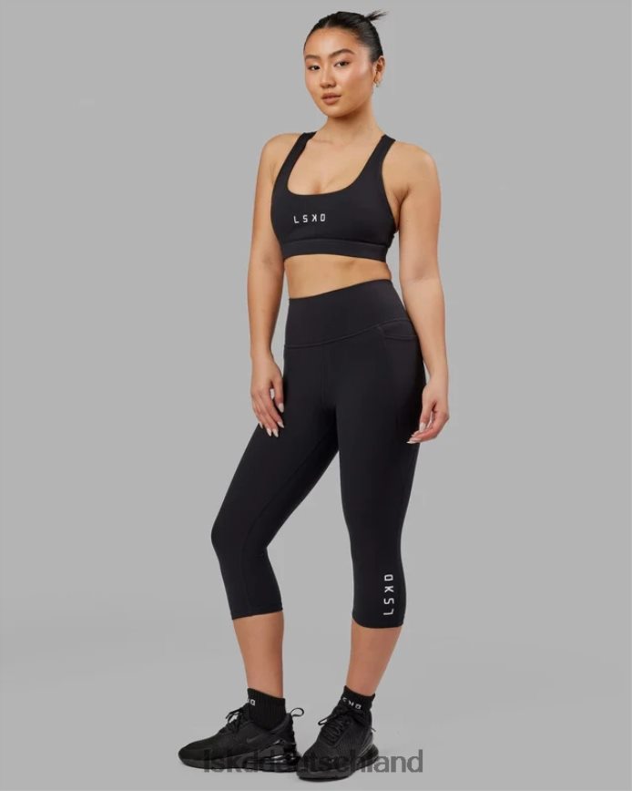 Frauen LSKD Flux 3/4 lange Leggings – Schwarz Bekleidung VD2NLV557