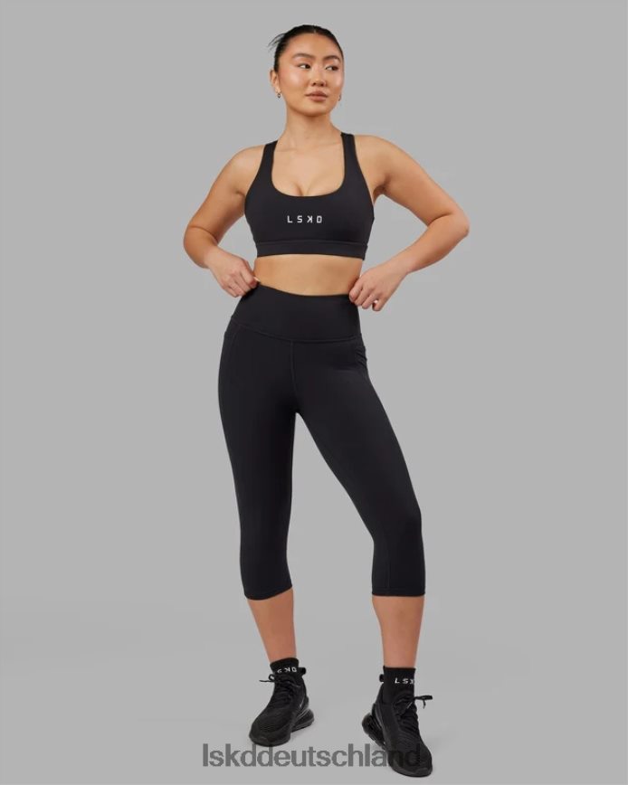 Frauen LSKD Flux 3/4 lange Leggings – Schwarz Bekleidung VD2NLV557