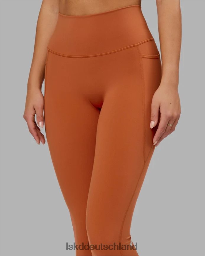 Frauen LSKD Fusion-Leggings in 3/4-Länge – Rotbraun Bekleidung VD2NLV704