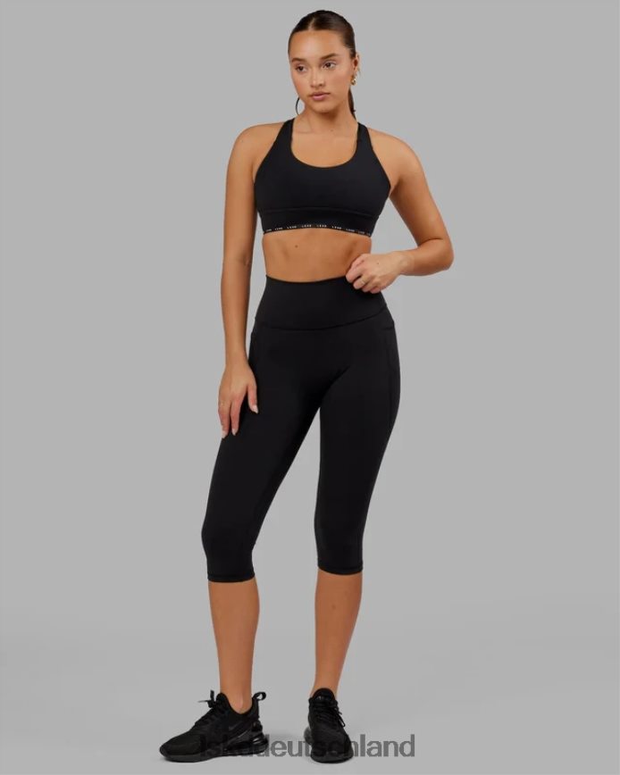 Frauen LSKD Fusion-Leggings in 3/4-Länge – Schwarz Bekleidung VD2NLV547