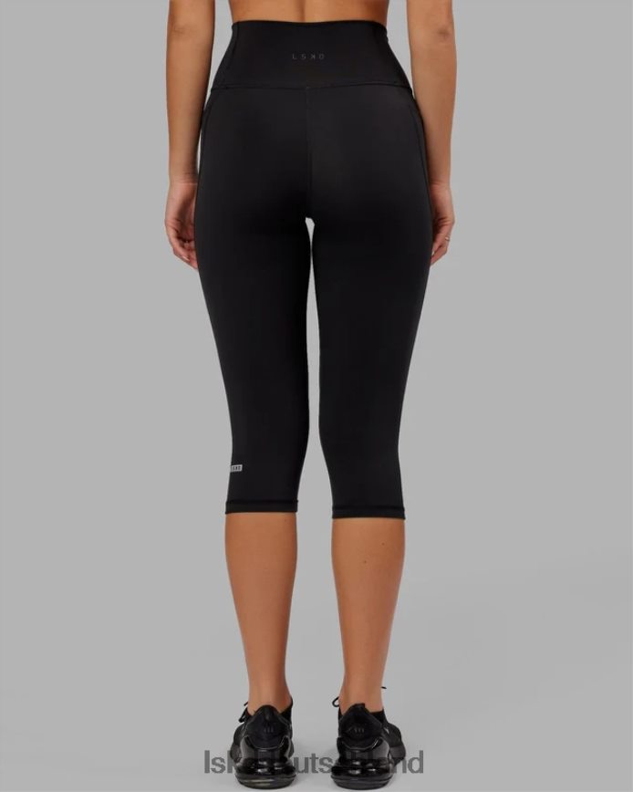 Frauen LSKD Fusion-Leggings in 3/4-Länge – Schwarz Bekleidung VD2NLV547