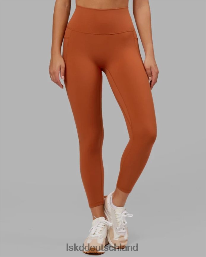 Frauen LSKD Fusion-Leggings in 7/8-Länge – Rotbraun Bekleidung VD2NLV634