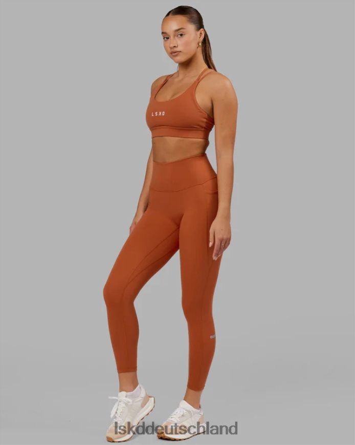 Frauen LSKD Fusion-Leggings in 7/8-Länge – Rotbraun Bekleidung VD2NLV634