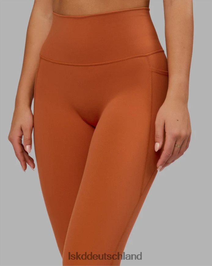 Frauen LSKD Fusion-Leggings in 7/8-Länge – Rotbraun Bekleidung VD2NLV634