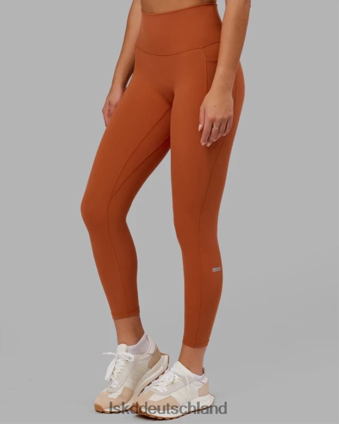 Frauen LSKD Fusion-Leggings in 7/8-Länge – Rotbraun Bekleidung VD2NLV634