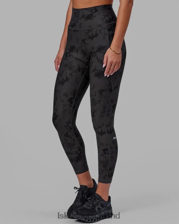 Frauen LSKD Fusion-Leggings in 7/8-Länge – schwarzes Batikmuster Bekleidung VD2NLV610
