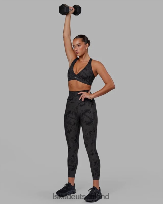 Frauen LSKD Fusion-Leggings in 7/8-Länge – schwarzes Batikmuster Bekleidung VD2NLV610
