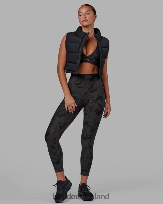 Frauen LSKD Fusion-Leggings in 7/8-Länge – schwarzes Batikmuster Bekleidung VD2NLV610