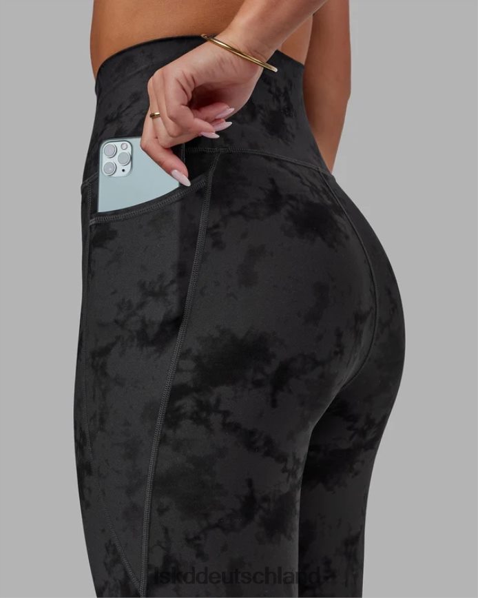 Frauen LSKD Fusion-Leggings in 7/8-Länge – schwarzes Batikmuster Bekleidung VD2NLV610