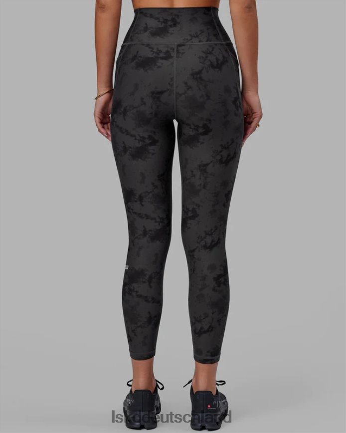 Frauen LSKD Fusion-Leggings in 7/8-Länge – schwarzes Batikmuster Bekleidung VD2NLV610