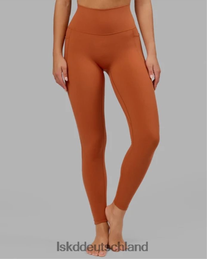 Frauen LSKD Fusion-Leggings in voller Länge – kastanienbraun Bekleidung VD2NLV665