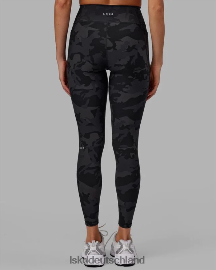 Frauen LSKD Fusion-Leggings in voller Länge – schwarzes Tarnmuster Bekleidung VD2NLV560