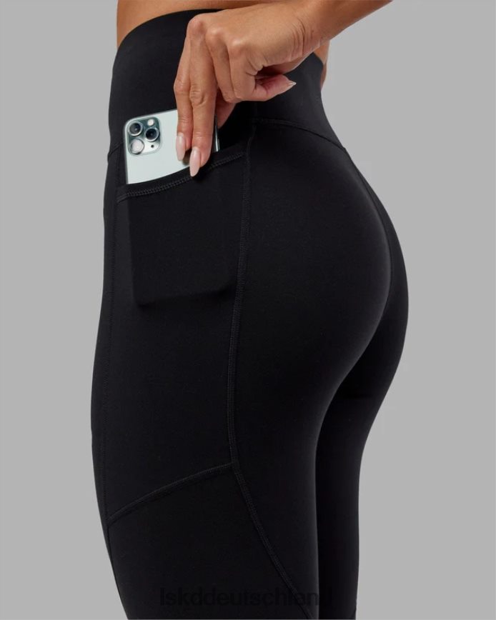 Frauen LSKD Rep-Leggings in 7/8-Länge – Schwarz-Hyper-Teal Bekleidung VD2NLV554