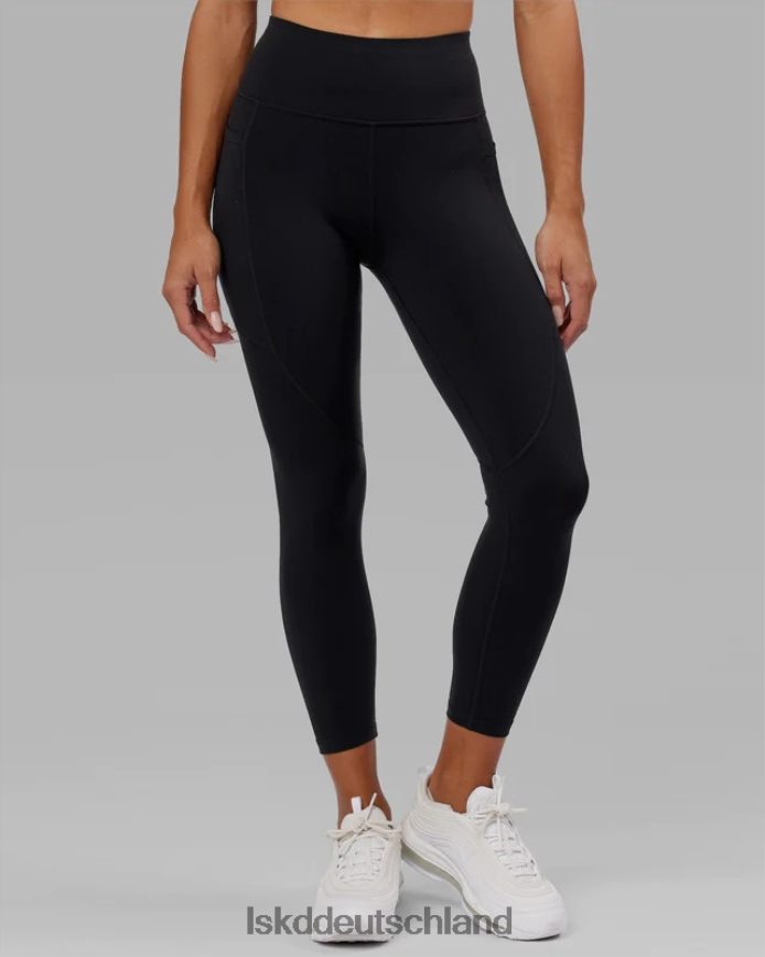 Frauen LSKD Rep-Leggings in 7/8-Länge – Schwarz-Hyper-Teal Bekleidung VD2NLV554