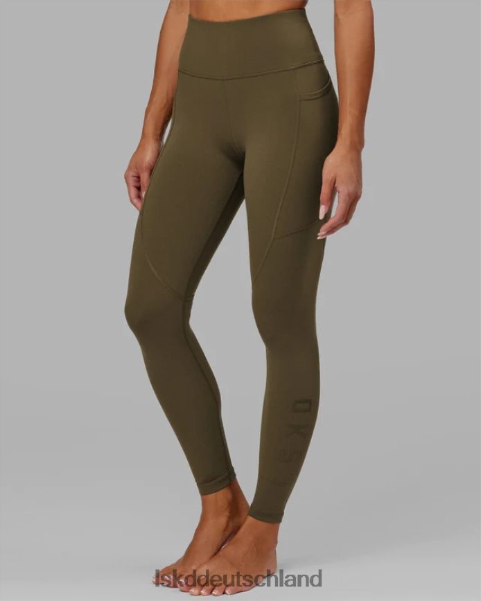 Frauen LSKD Rep-Leggings in voller Länge – Armeegrün Bekleidung VD2NLV676