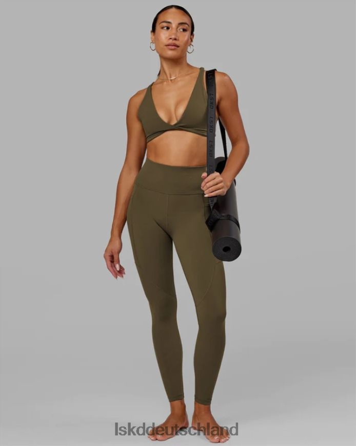 Frauen LSKD Rep-Leggings in voller Länge – Armeegrün Bekleidung VD2NLV676