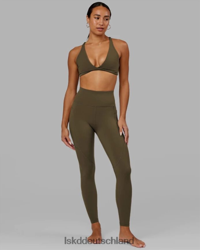 Frauen LSKD Rep-Leggings in voller Länge – Armeegrün Bekleidung VD2NLV676