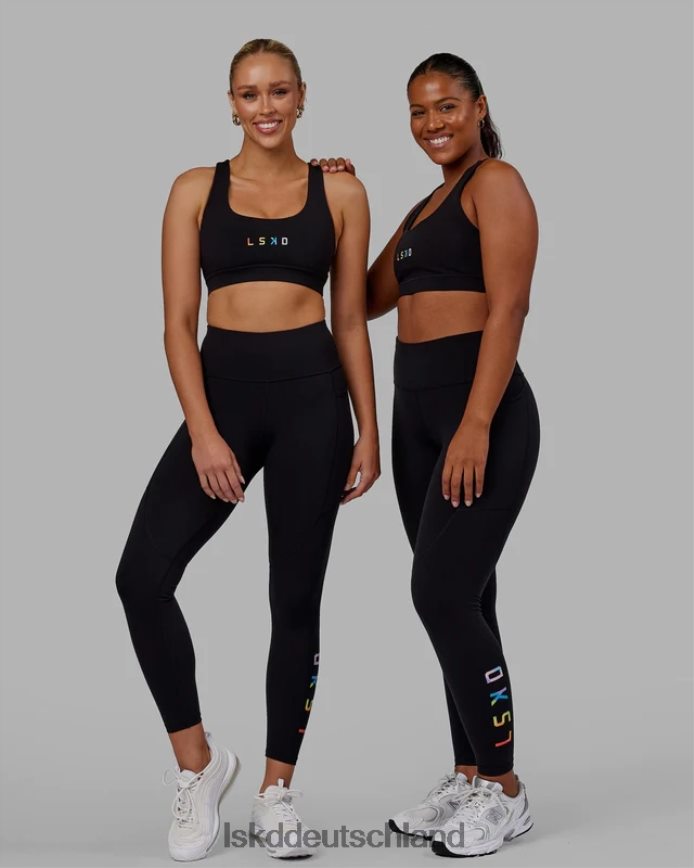 Frauen LSKD Rep-Leggings in voller Länge – Pride-Schwarz Bekleidung VD2NLV608