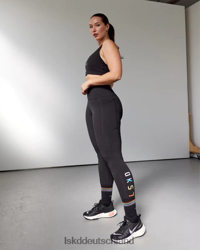 Frauen LSKD Rep-Leggings in voller Länge – Pride-Schwarz Bekleidung VD2NLV608
