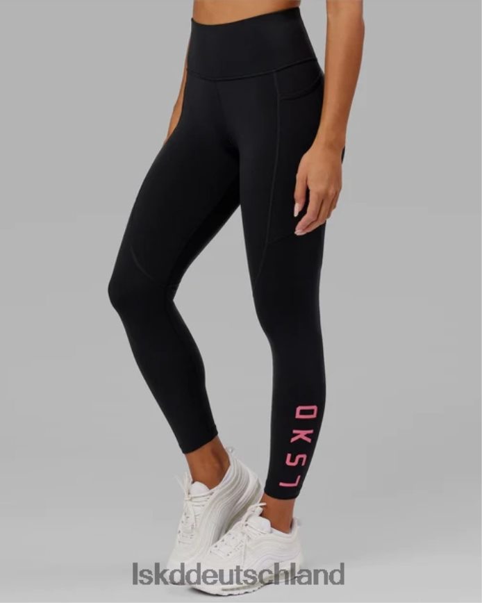 Frauen LSKD Rep-Leggings in voller Länge – Schwarz-Flamingo Bekleidung VD2NLV727
