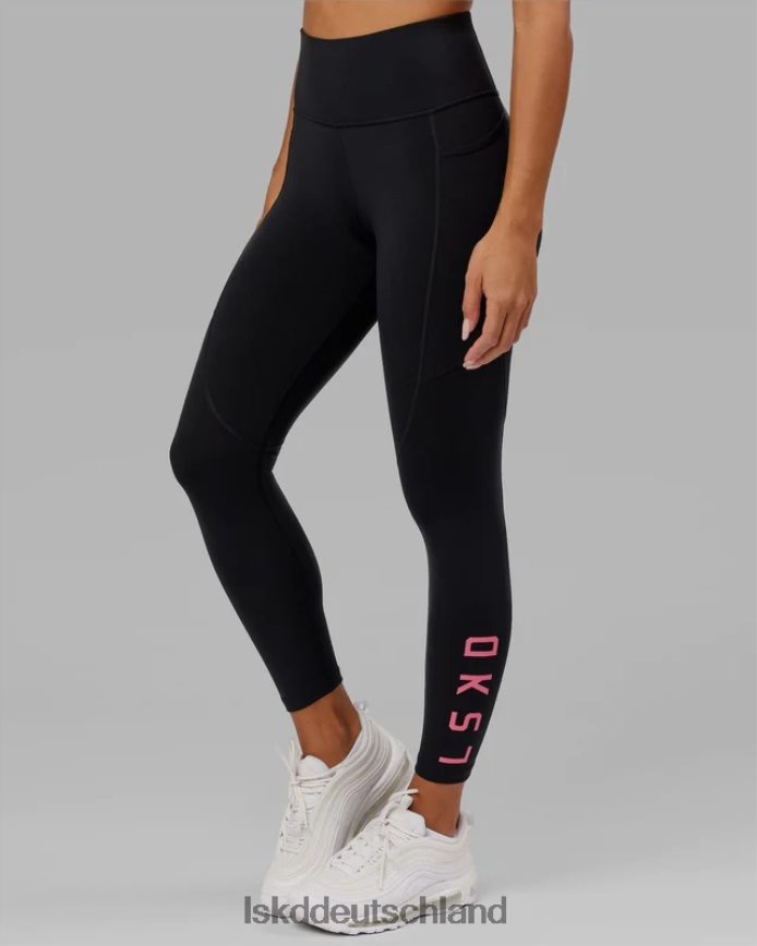 Frauen LSKD Rep-Leggings in voller Länge – Schwarz-Flamingo Bekleidung VD2NLV727