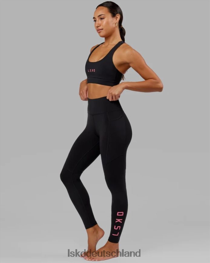 Frauen LSKD Rep-Leggings in voller Länge – Schwarz-Flamingo Bekleidung VD2NLV727