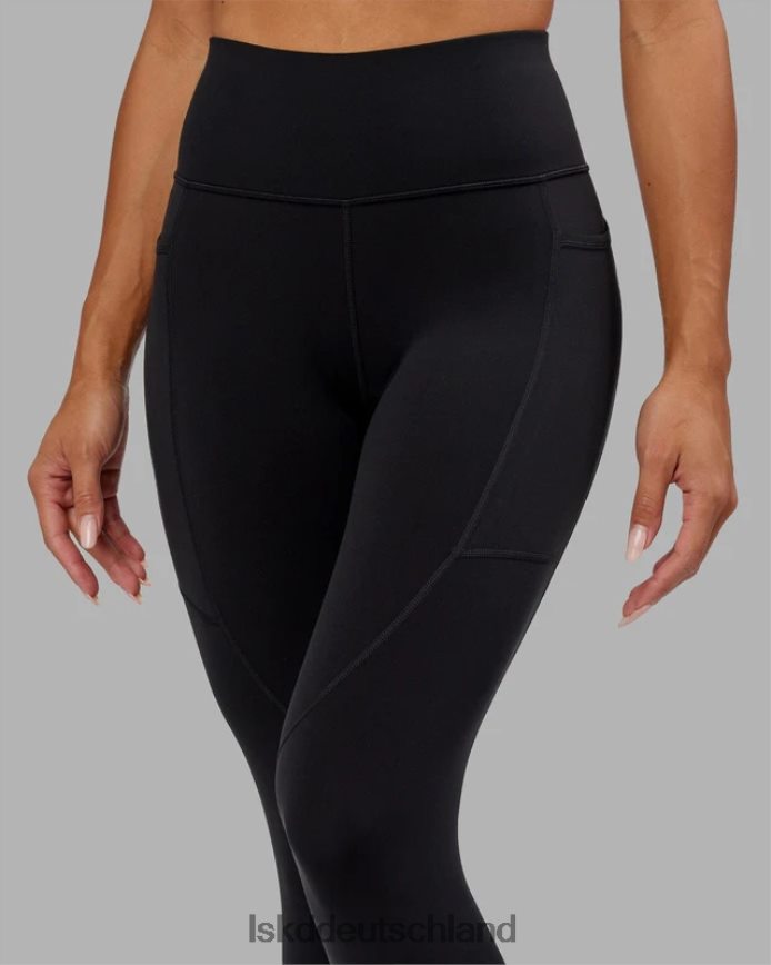 Frauen LSKD Rep-Leggings in voller Länge – Schwarz-Flamingo Bekleidung VD2NLV727