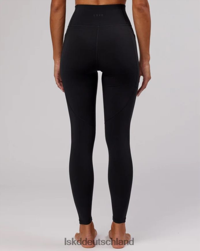 Frauen LSKD Rep-Leggings in voller Länge – Schwarz-Hyper-Teal Bekleidung VD2NLV551
