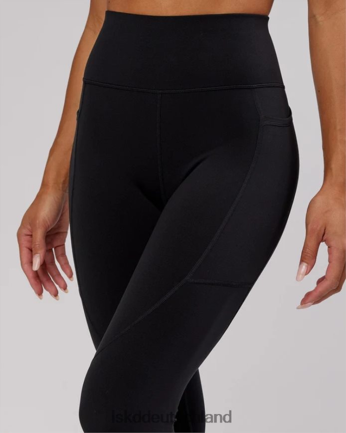 Frauen LSKD Rep-Leggings in voller Länge – Schwarz-Hyper-Teal Bekleidung VD2NLV551