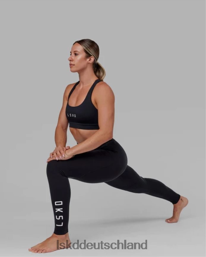Frauen LSKD Rep X-Long Leggings – schwarz-weiß Bekleidung VD2NLV651