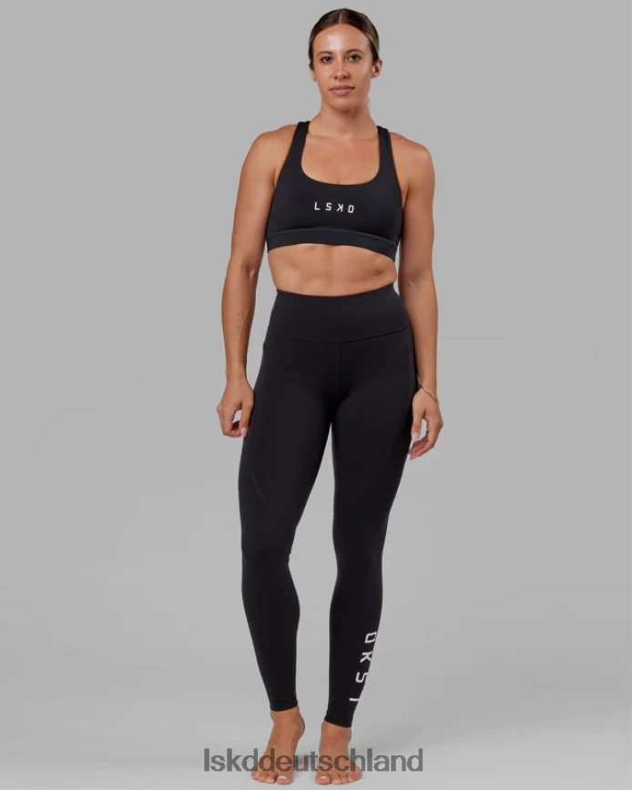 Frauen LSKD Rep X-Long Leggings – schwarz-weiß Bekleidung VD2NLV651