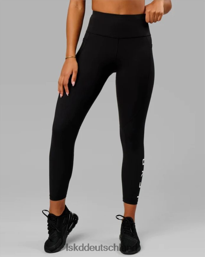 Frauen LSKD Rip-Leggings in 7/8-Länge – Schwarz-Weiß Bekleidung VD2NLV533