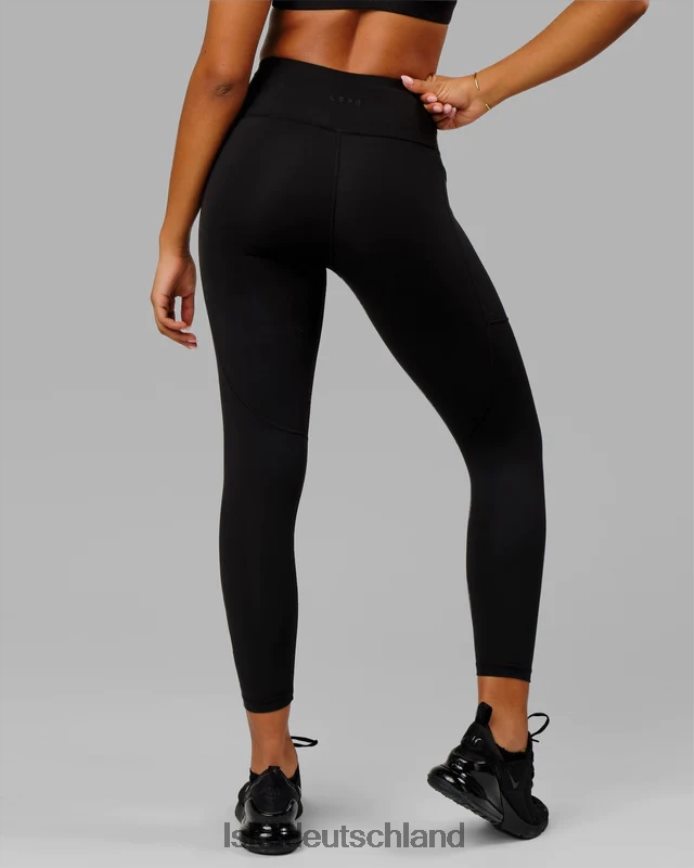 Frauen LSKD Rip-Leggings in 7/8-Länge – Schwarz-Weiß Bekleidung VD2NLV533
