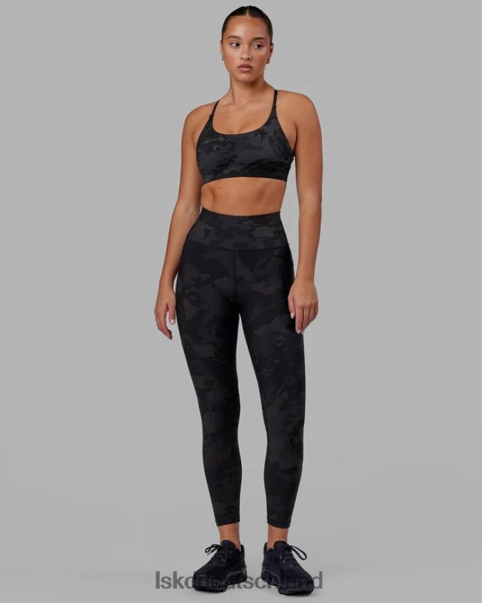 Frauen LSKD Rip-Leggings in 7/8-Länge – schwarzes Tarnmuster Bekleidung VD2NLV543