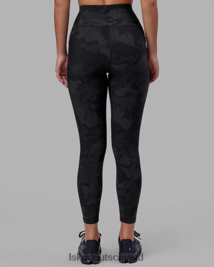 Frauen LSKD Rip-Leggings in 7/8-Länge – schwarzes Tarnmuster Bekleidung VD2NLV543
