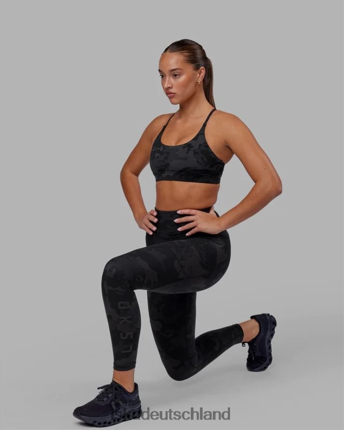 Frauen LSKD Rip-Leggings in 7/8-Länge – schwarzes Tarnmuster Bekleidung VD2NLV543