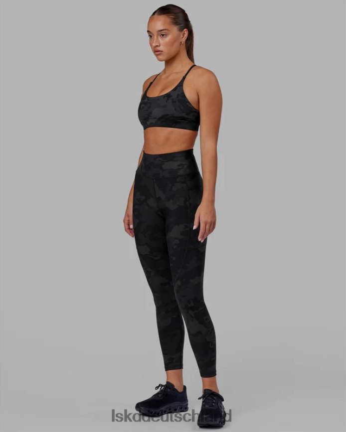 Frauen LSKD Rip-Leggings in 7/8-Länge – schwarzes Tarnmuster Bekleidung VD2NLV543