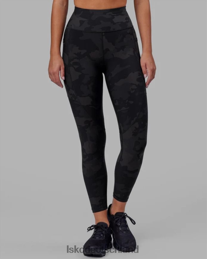 Frauen LSKD Rip-Leggings in 7/8-Länge – schwarzes Tarnmuster Bekleidung VD2NLV543