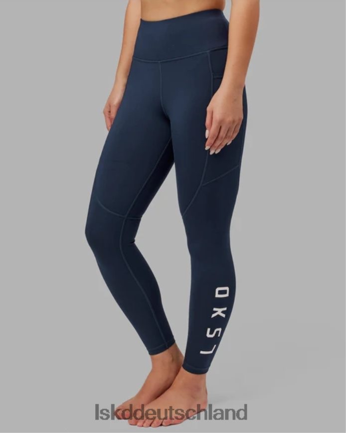 Frauen LSKD Rip-Leggings in voller Länge – Marineblau Bekleidung VD2NLV566