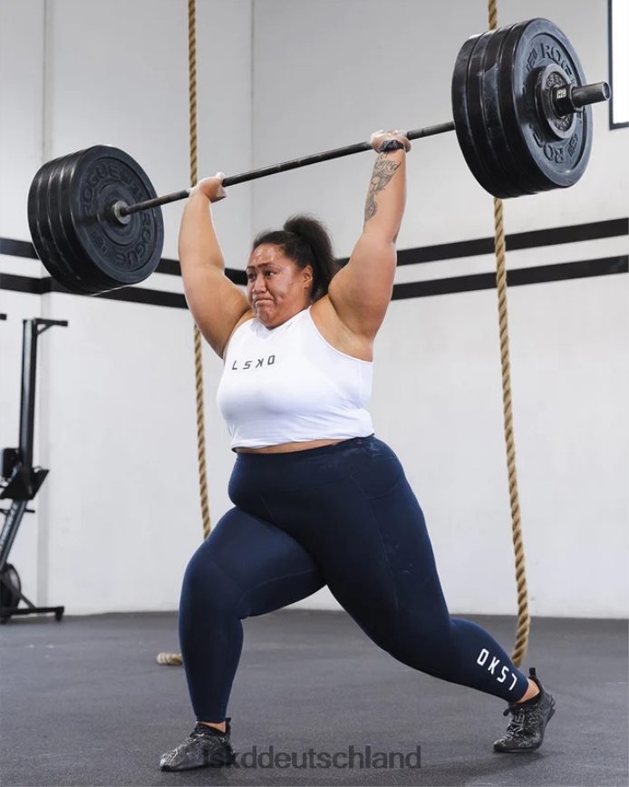 Frauen LSKD Rip-Leggings in voller Länge – Marineblau Bekleidung VD2NLV566