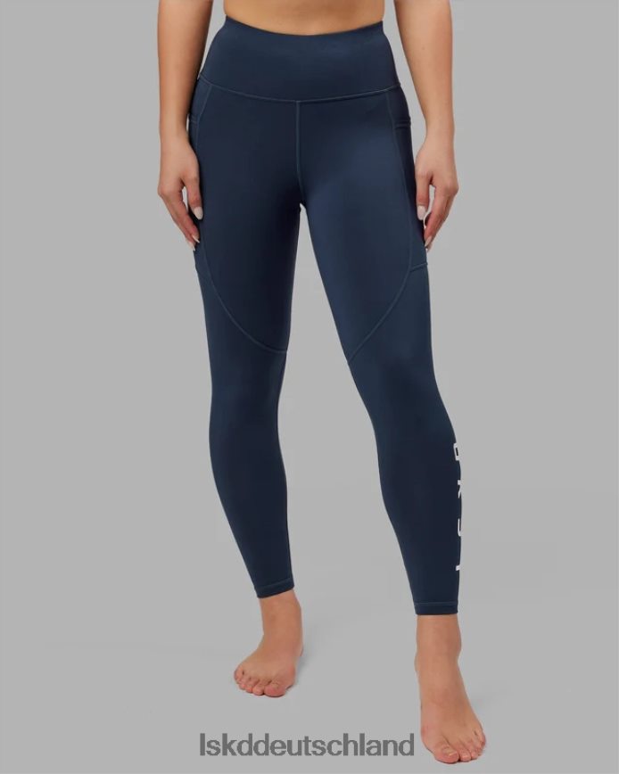 Frauen LSKD Rip-Leggings in voller Länge – Marineblau Bekleidung VD2NLV566