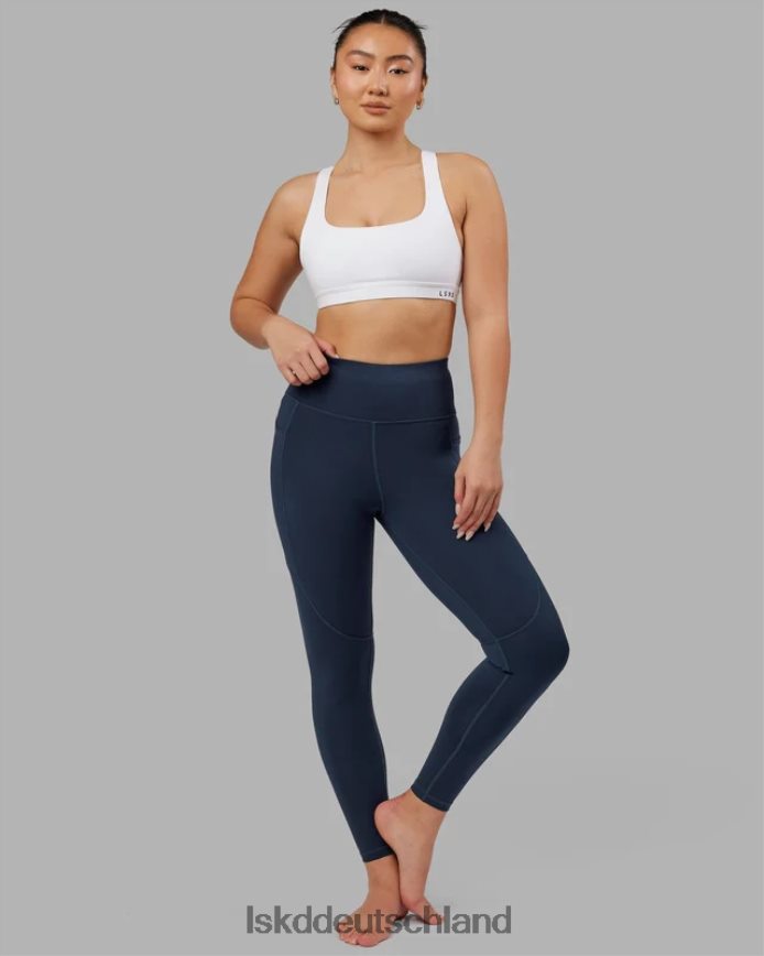 Frauen LSKD Rip-Leggings in voller Länge – Marineblau Bekleidung VD2NLV566
