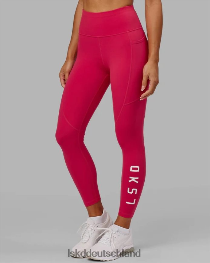 Frauen LSKD Rips-Leggings in 7/8-Länge – Boysenberry Bekleidung VD2NLV717