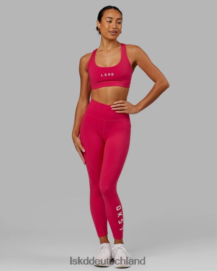 Frauen LSKD Rips-Leggings in 7/8-Länge – Boysenberry Bekleidung VD2NLV717